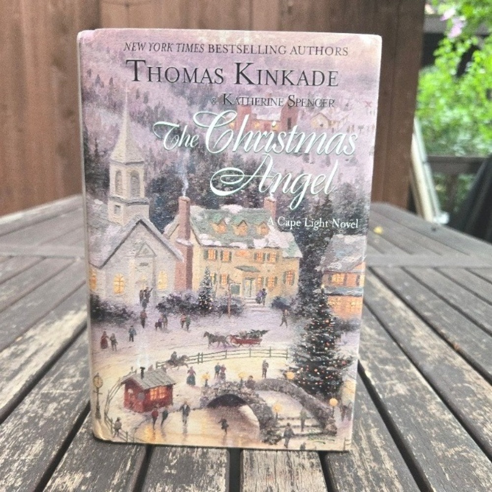 The Christmas Angel Thomas Kinkade Katherine Spencer Hardcover Large Print Book